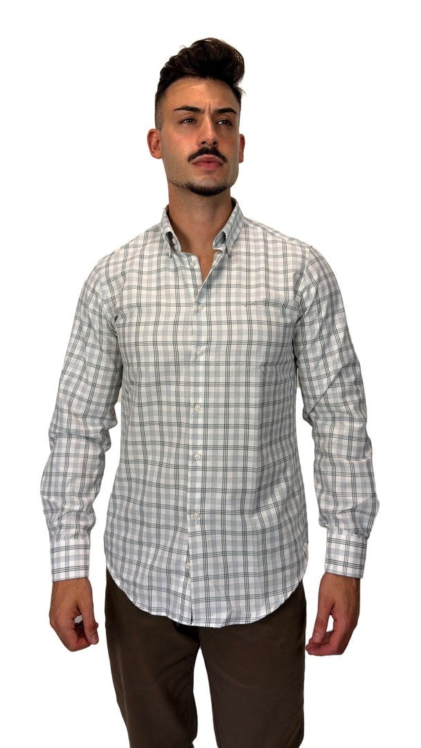 Camisa de Xadrez Bege