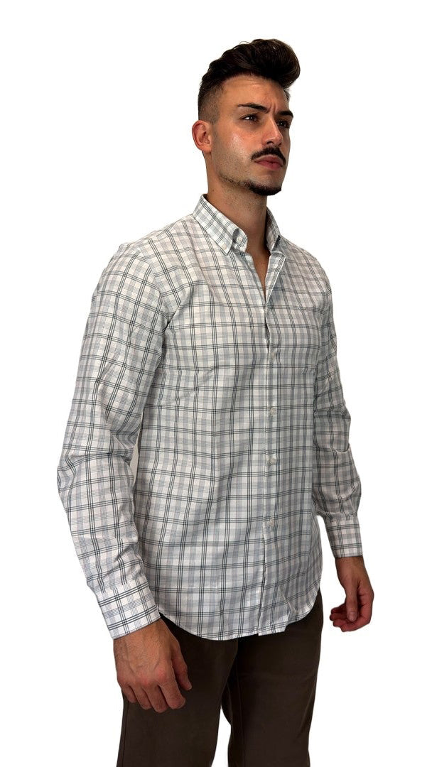Camisa de Xadrez Bege