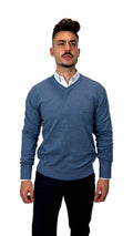 Camisola V-Neck Azul