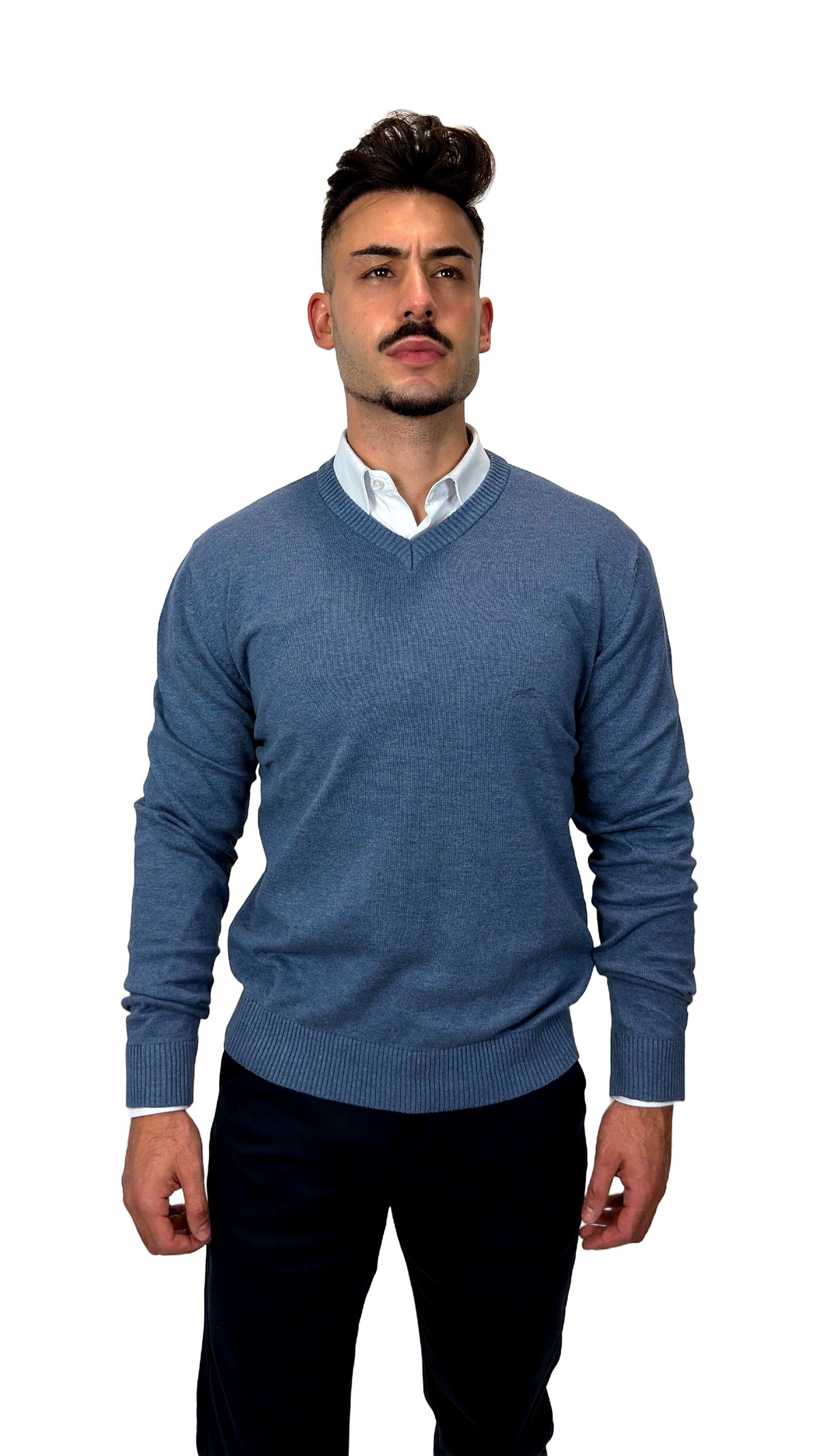 Camisola V-Neck Azul