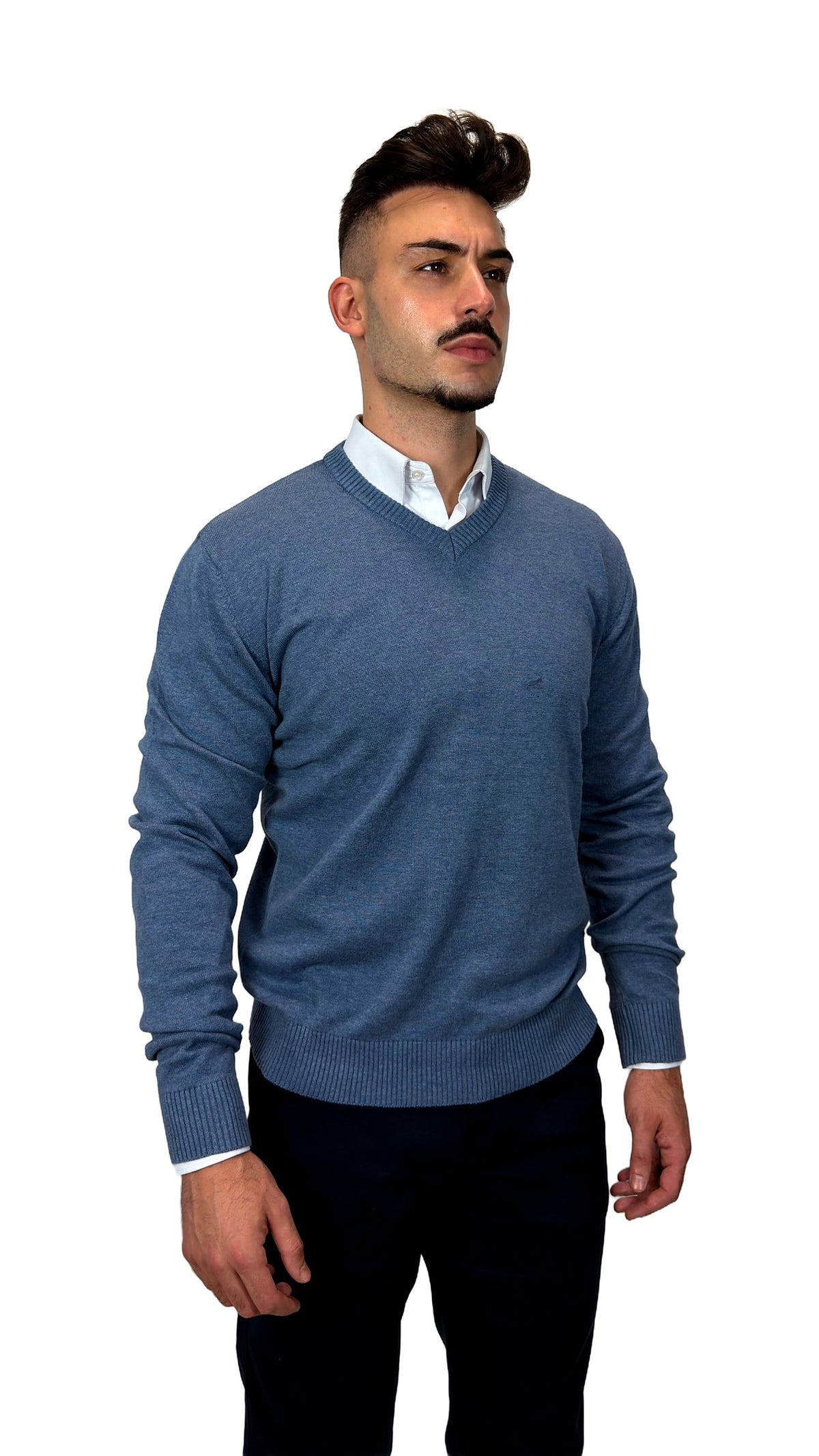 Camisola V-Neck Azul