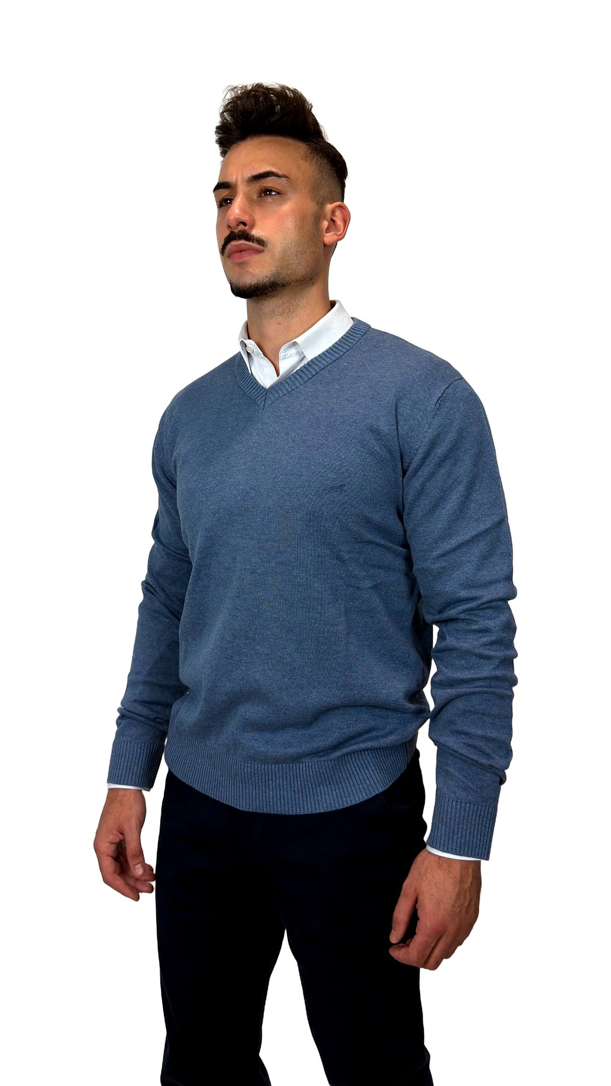 Camisola V-Neck Azul