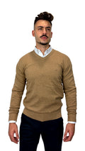 Camisola V-Neck Bege