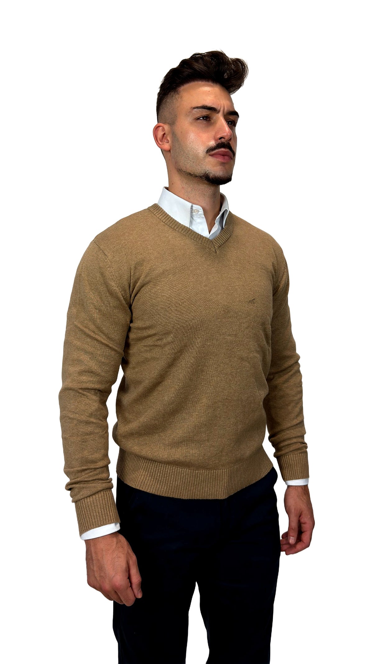 Camisola V-Neck Bege