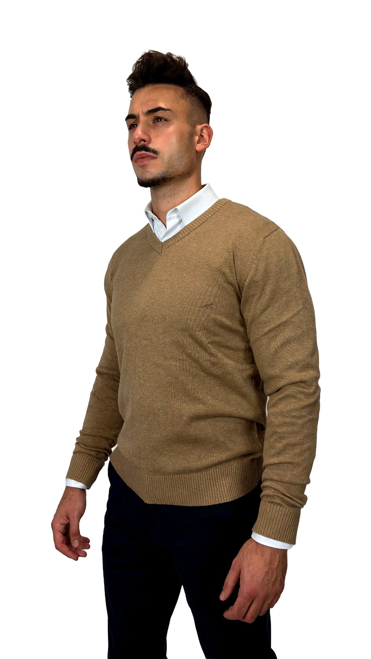 Camisola V-Neck Bege