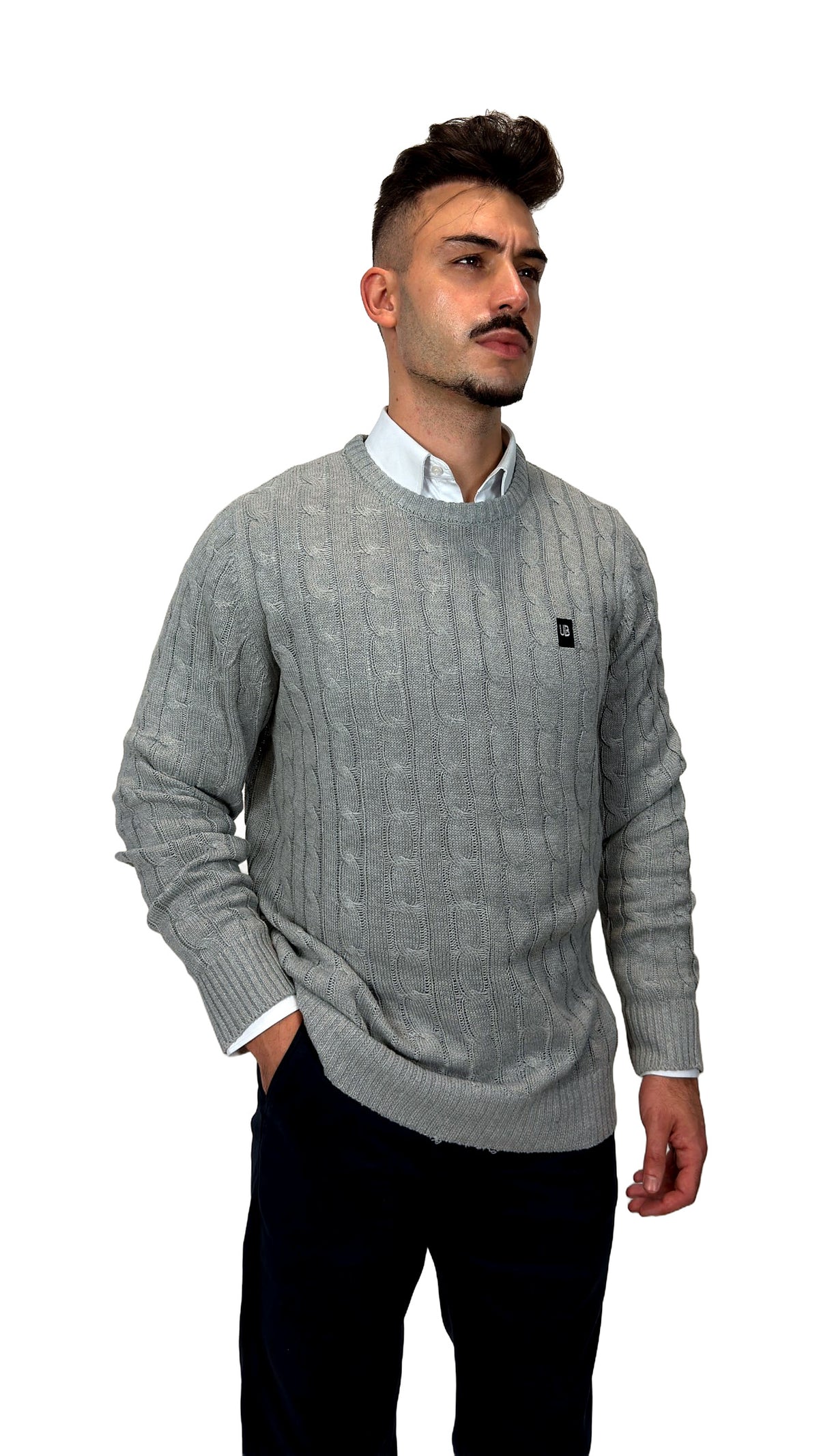 Camisola Malha UB Cinzenta