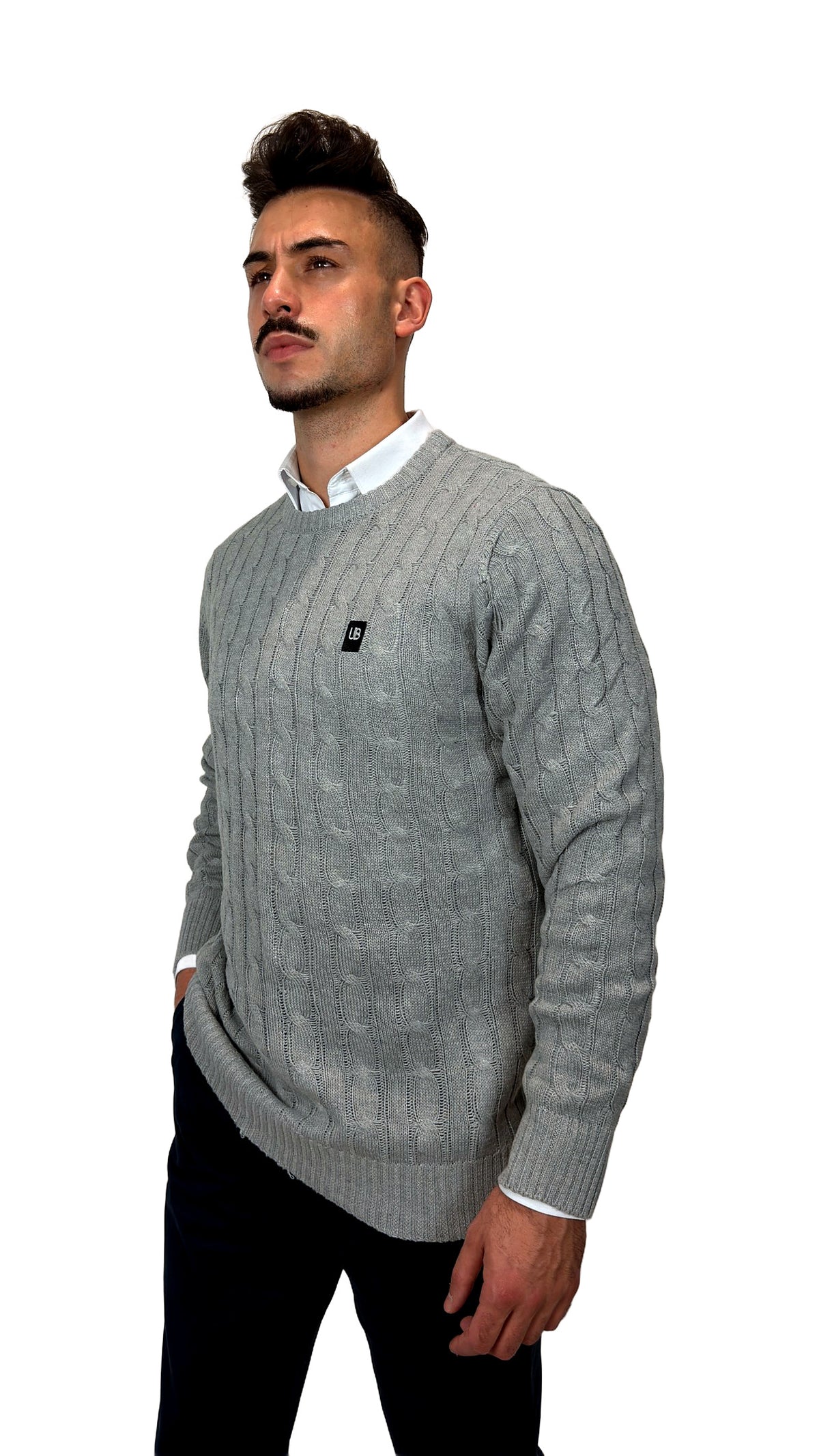 Camisola Malha UB Cinzenta