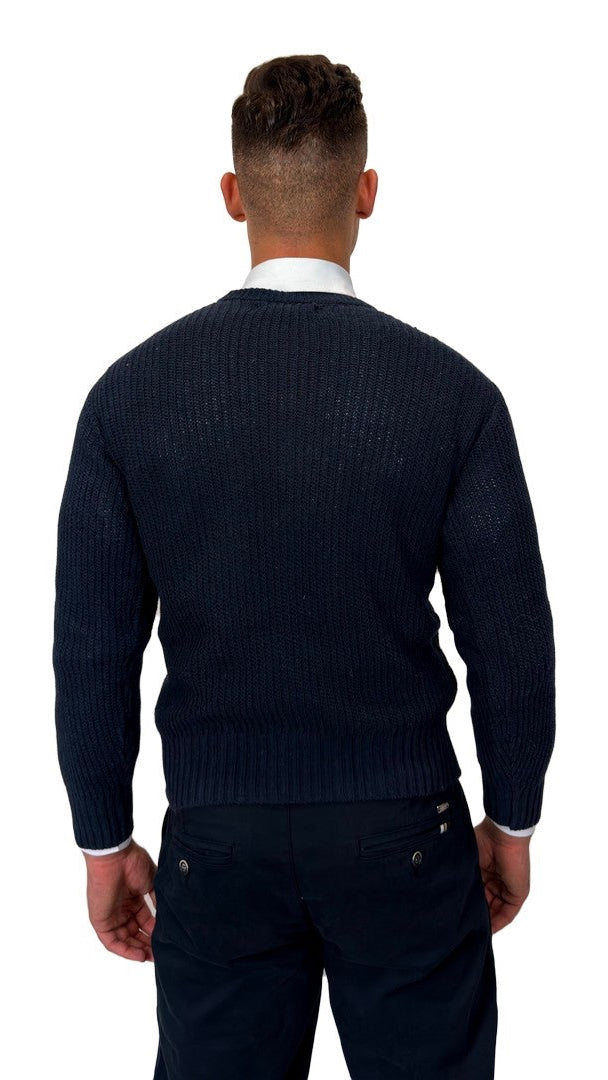 Camisola de Malha Azul-Marinho
