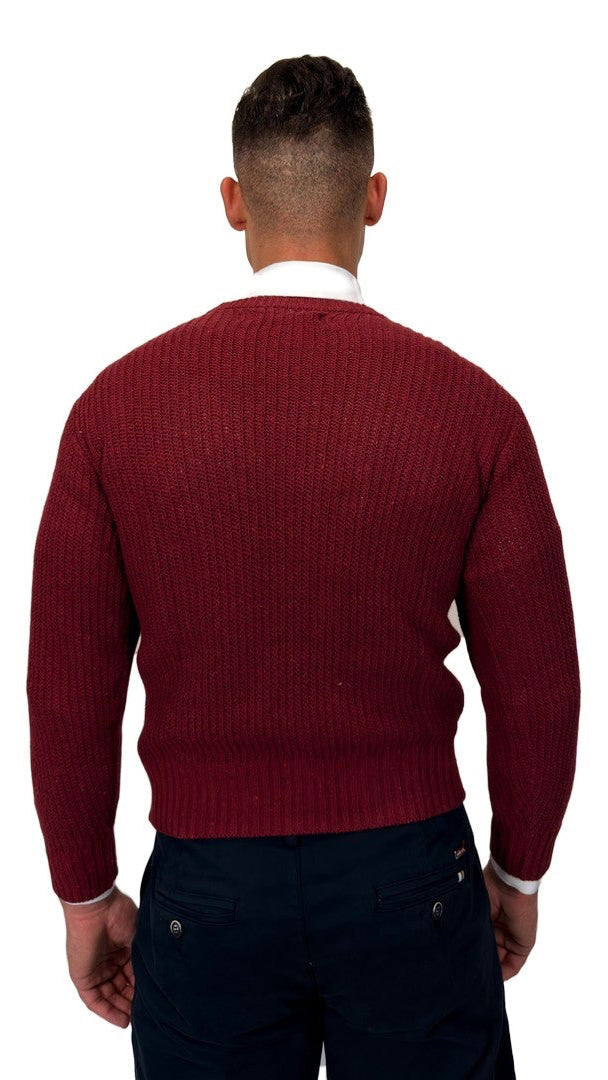 Camisola de Malha Bordeaux