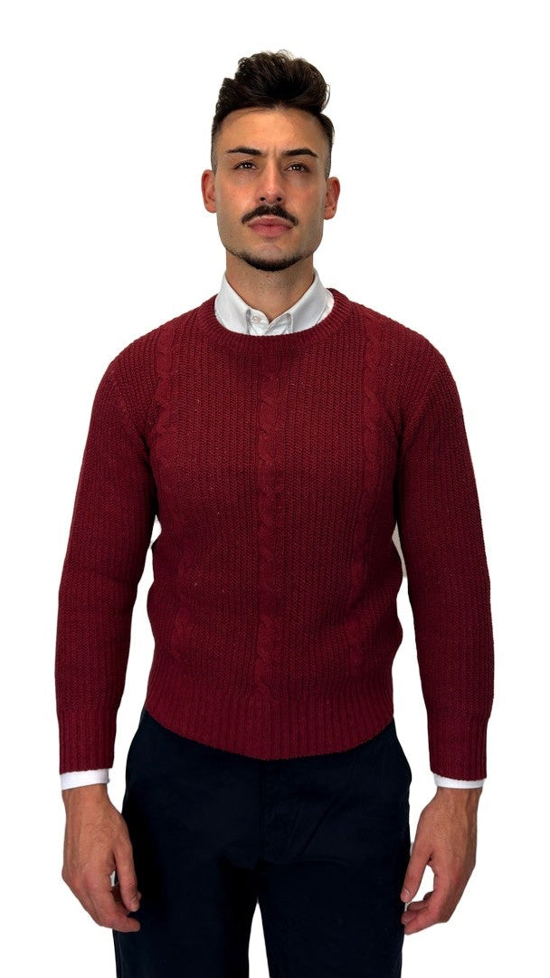 Camisola de Malha Bordeaux