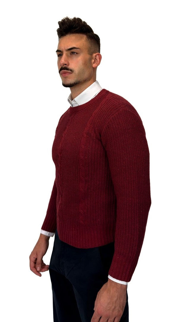 Camisola de Malha Bordeaux