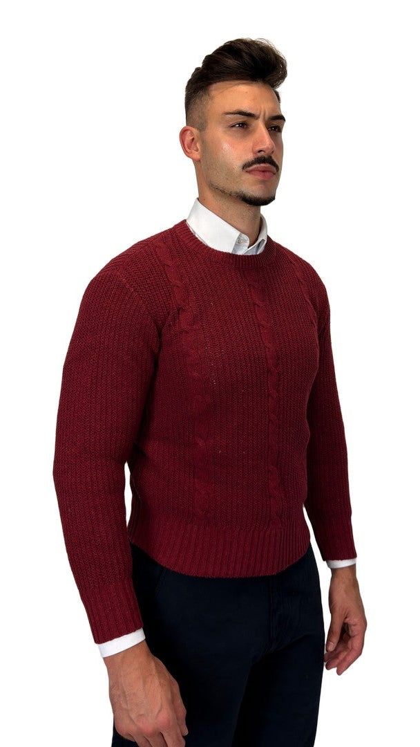 Camisola de Malha Bordeaux