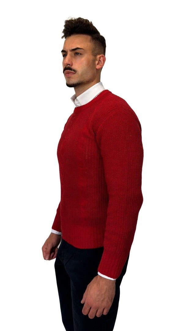 Camisola de Malha Vermelha