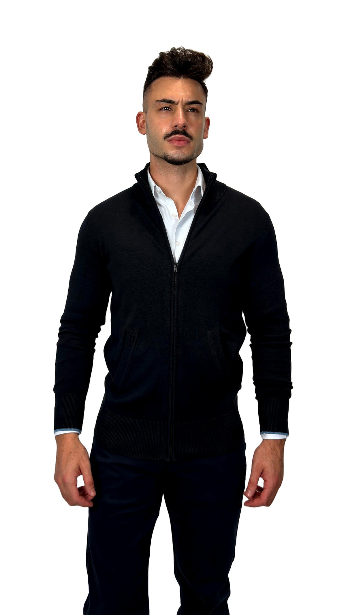 Casaco Malha Navy